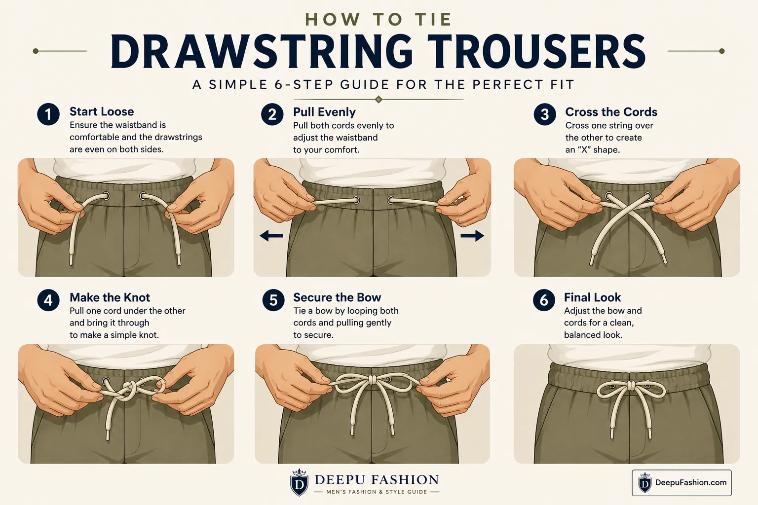 Deepu-Fashion-How-to-Tie-Drawstring-Trousers Deepu-Fashion-How-to-Tie-Drawstring-Trousers