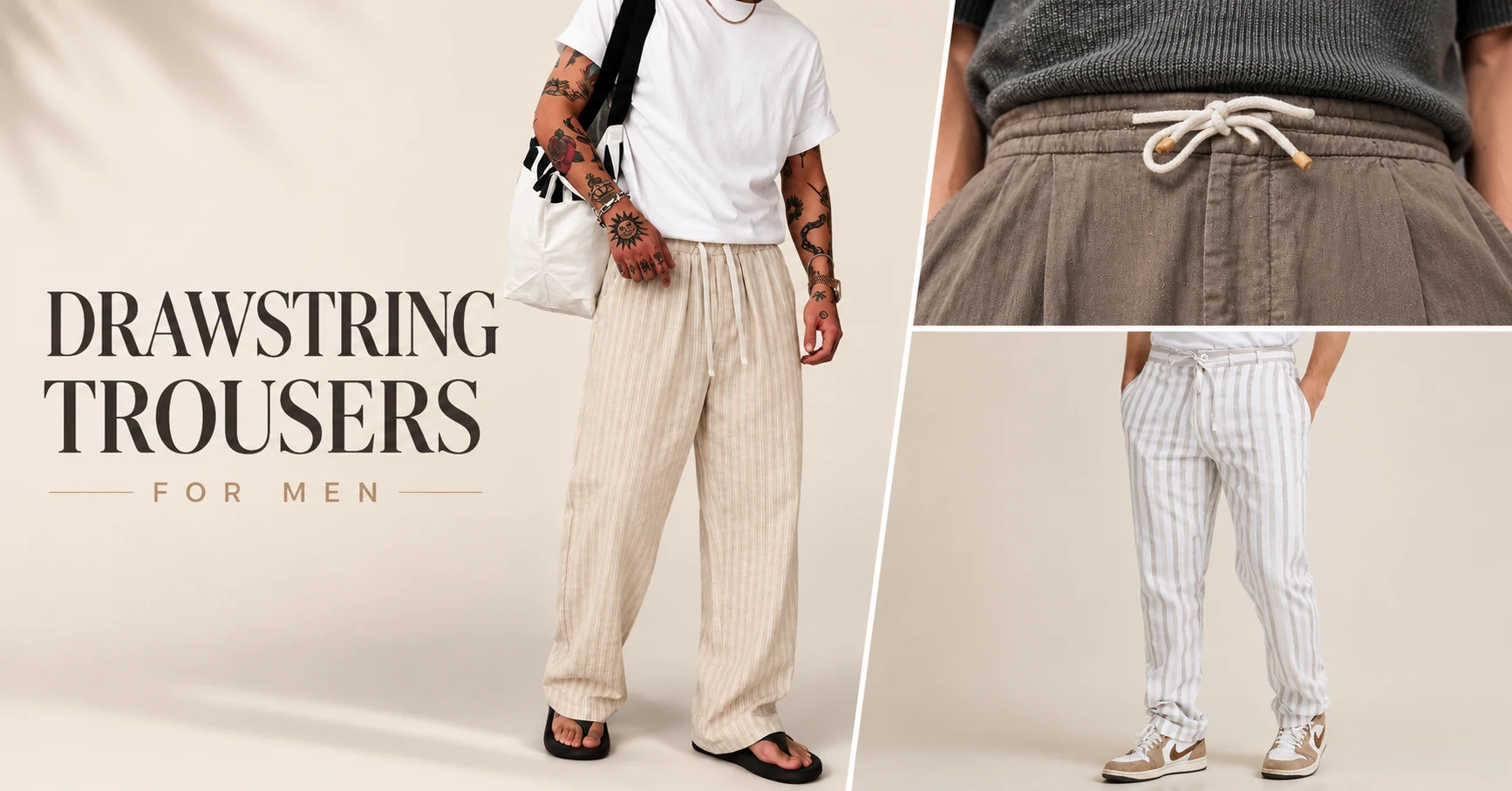Drawstring Trousers for Men Fix the Sweatpants Problem