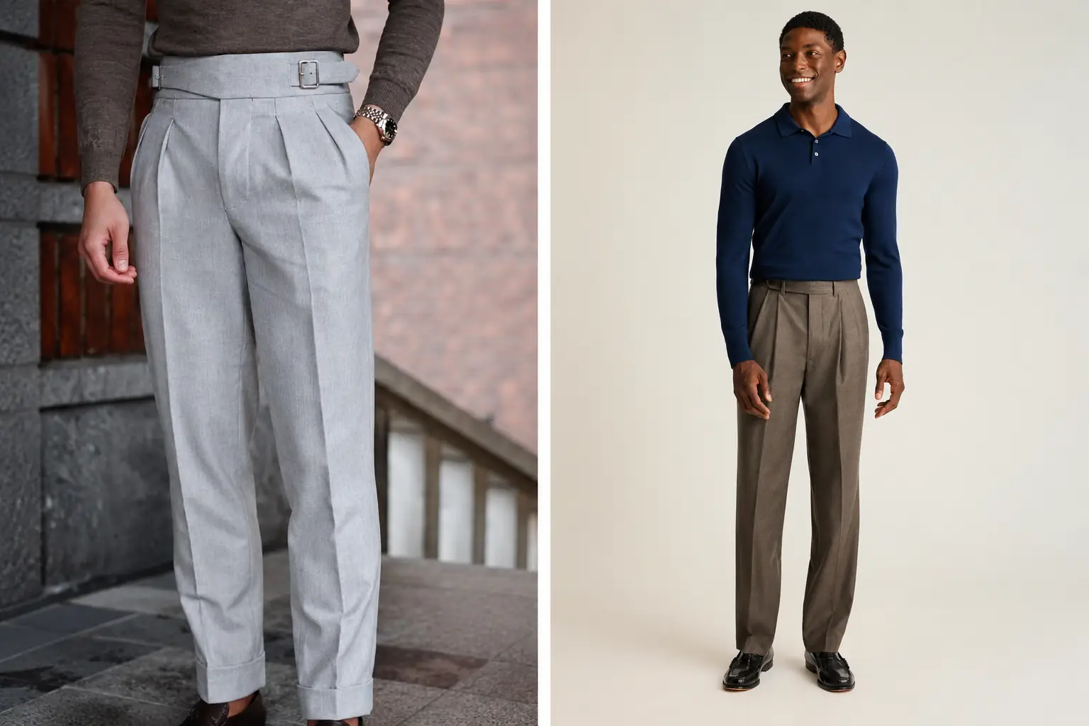 men business casual pleated trousers men business casual pleated trousers