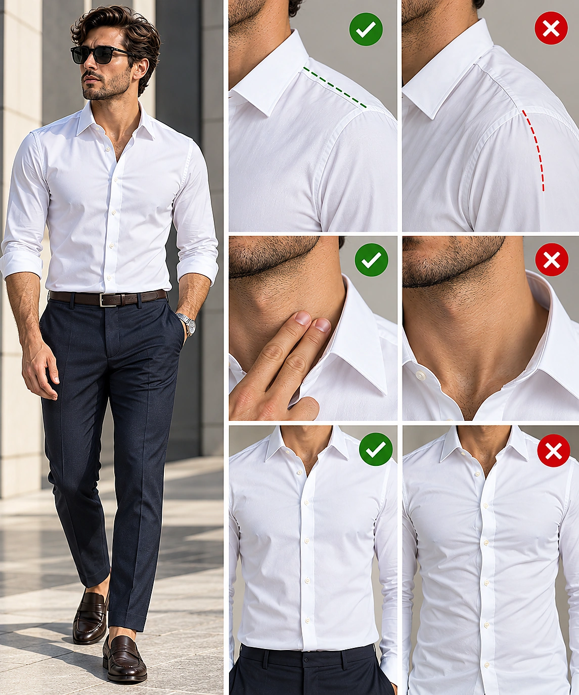 How a White dress Shirt Should Fit How a White dress Shirt Should Fit