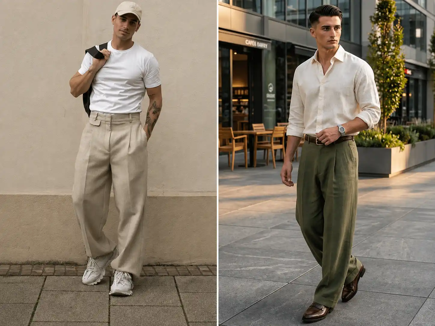 Wide Leg Trousers Men Outfit Ideas Wide Leg Trousers Men Outfit Ideas