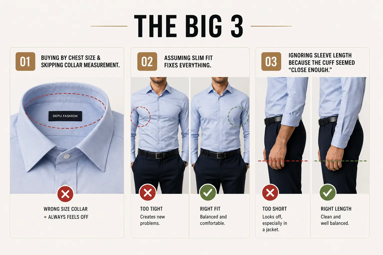 biggest dress shirt mistake biggest dress shirt mistake
