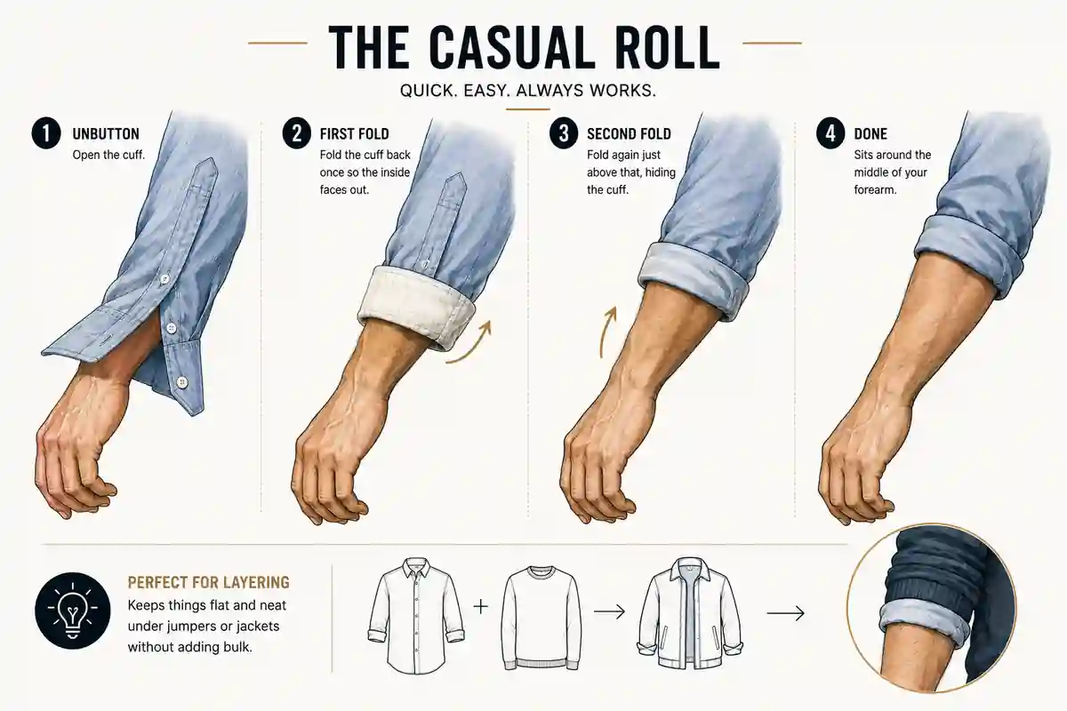 how to roll up sleeves casual shirt how to roll up sleeves casual shirt