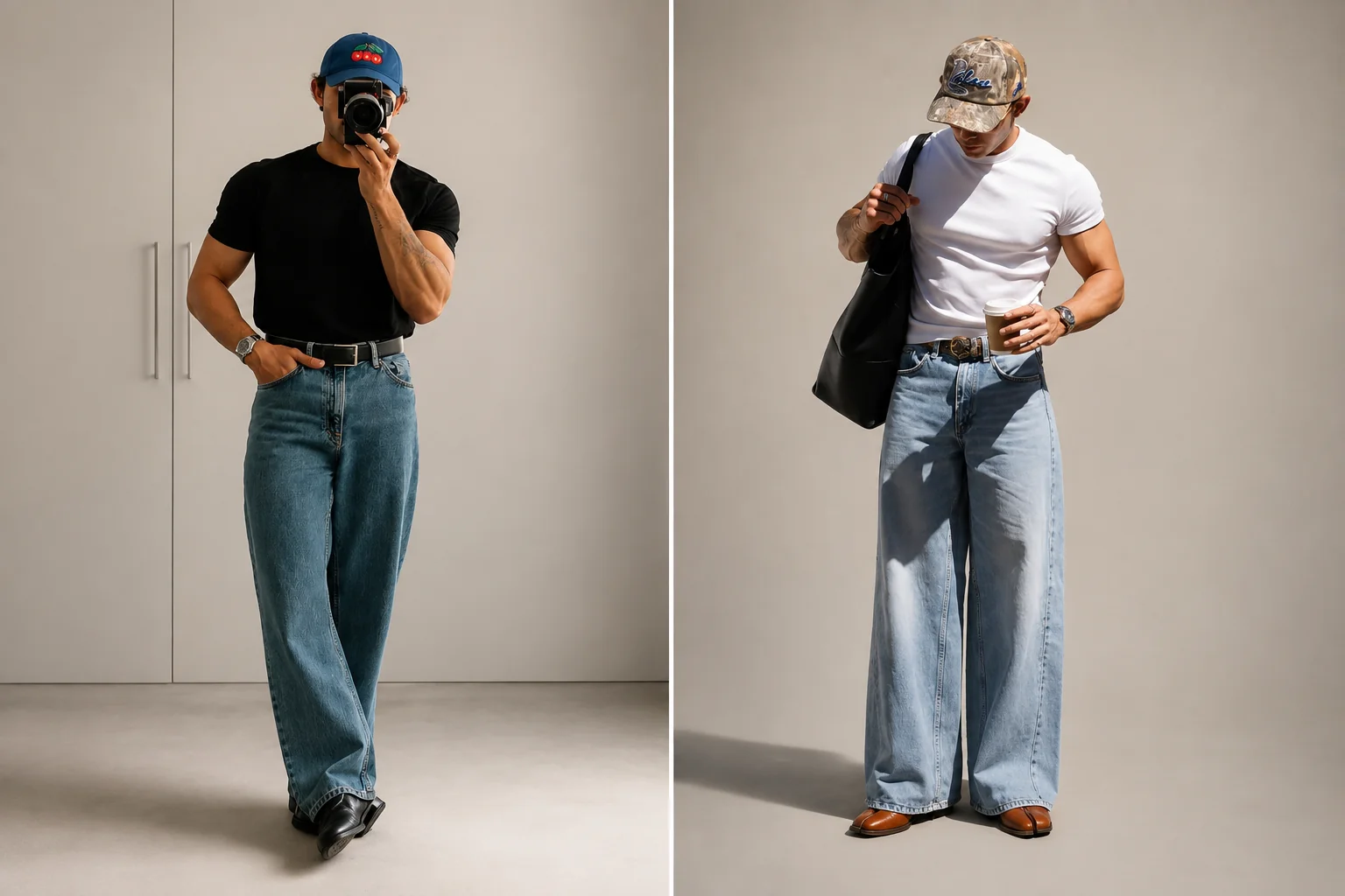 men wide leg jeans outfit men wide leg jeans outfit