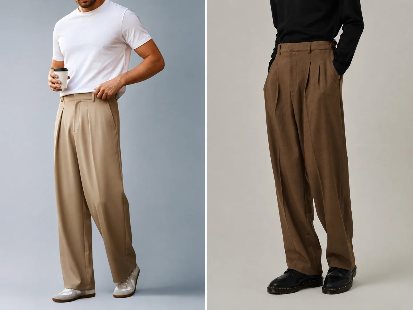 what to wear with wide leg trousers men what to wear with wide leg trousers men