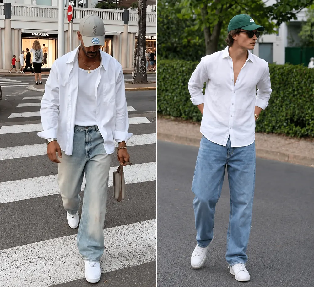 white shirt with jeans outfit for men white shirt with jeans outfit for men