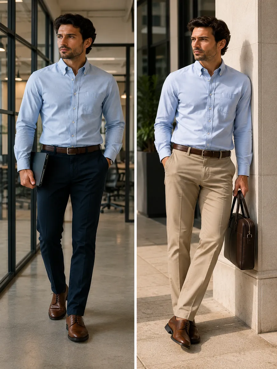 Cotton mens summer shirts oxford button down