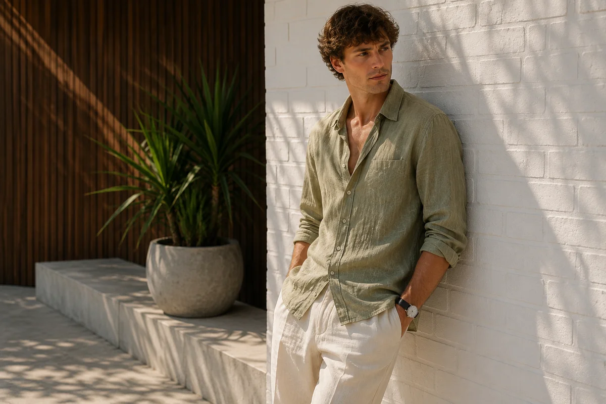 best mens summer linen shirts