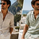 Mens summer shirts in lightweight linen and camp collar styles