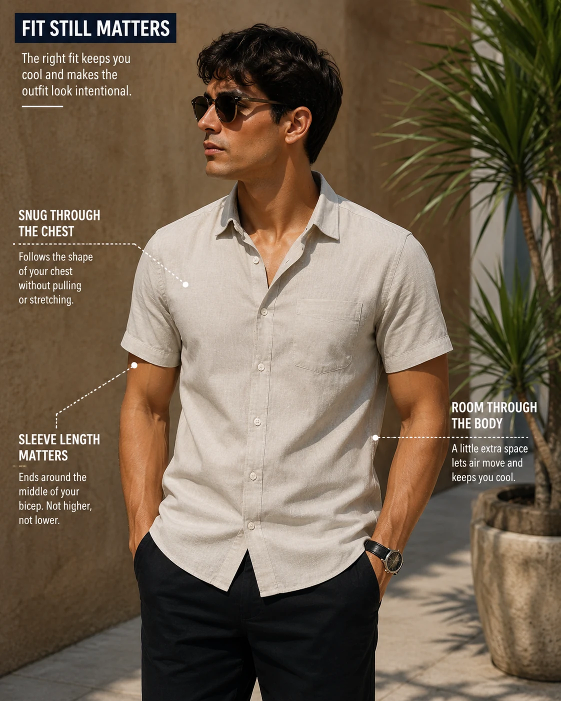 mens summer shirts fitted